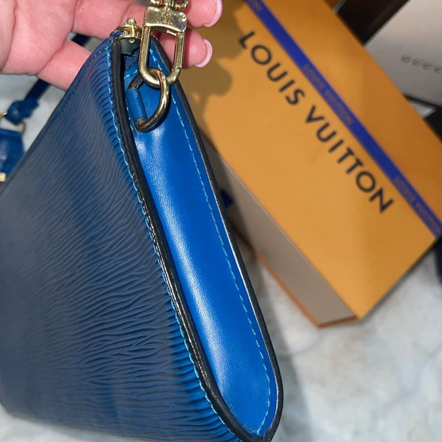 Louis Vuitton Epi wristlet pouchette