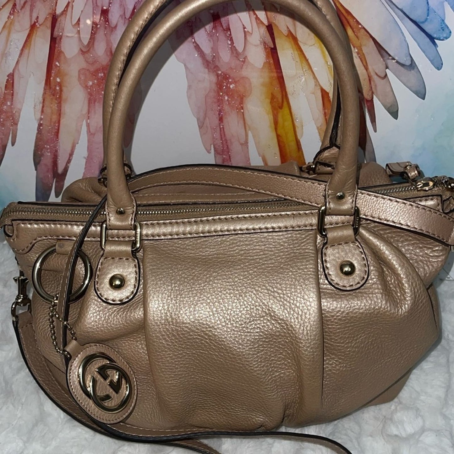 Gucci leather handbag π©·