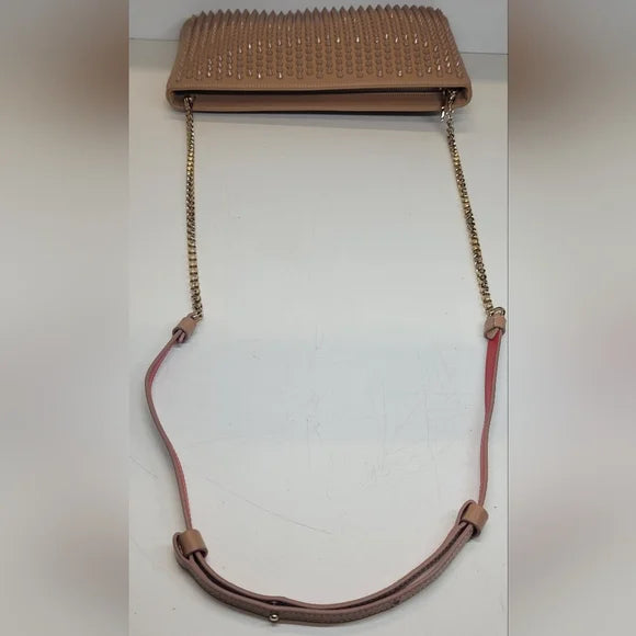 🩷Christian Louboutin nude Studded crossbody Bag🔥
