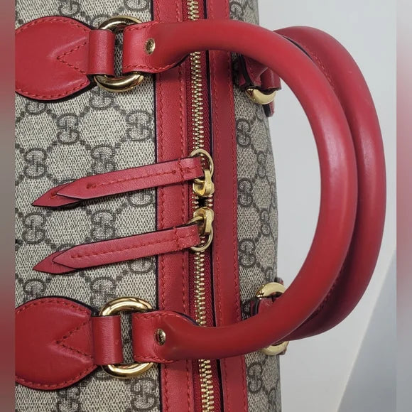 Gucci GG Supreme Limited Edition Cruise Collection Boston Snake Bag π©· Large Bag!