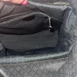 Gucci bamboo nylon crossbody bag