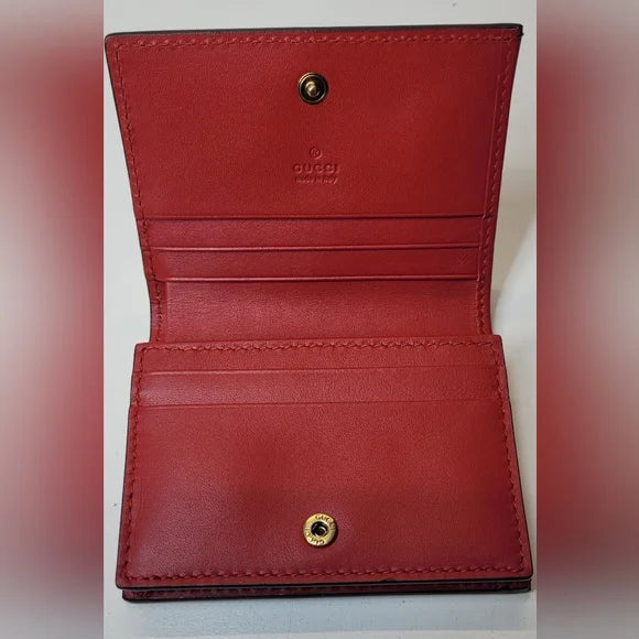 Gucci Queen Margaret Bee Leather Card Case Wallet full inclusion