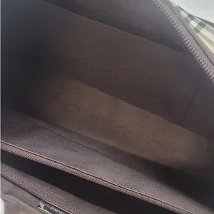 Burberry nova check canvas tote brown