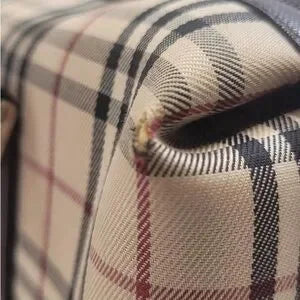 Burberry nova check canvas tote brown