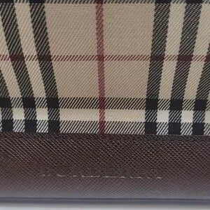 Burberry nova check canvas tote brown