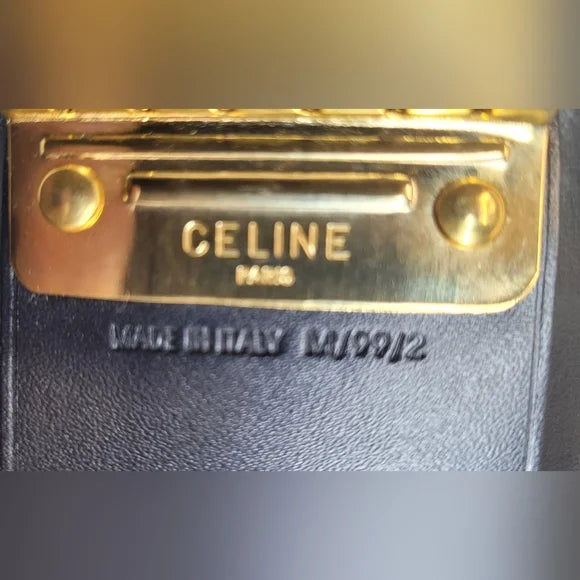 Celine Macadam Brown Leather Key Holder