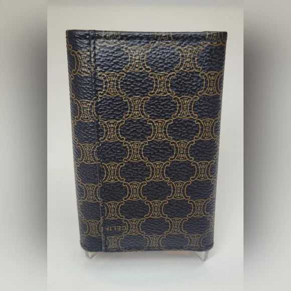 Celine Macadam Brown Leather Key Holder