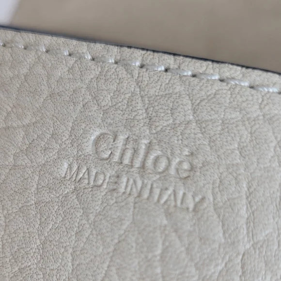 Chloe Black/Beige Lambskin Drew Crossbody Bag