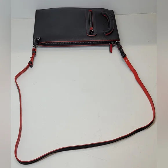 Christian Louboutin Tric Trac 2 Way Black Leather Studded Handbag