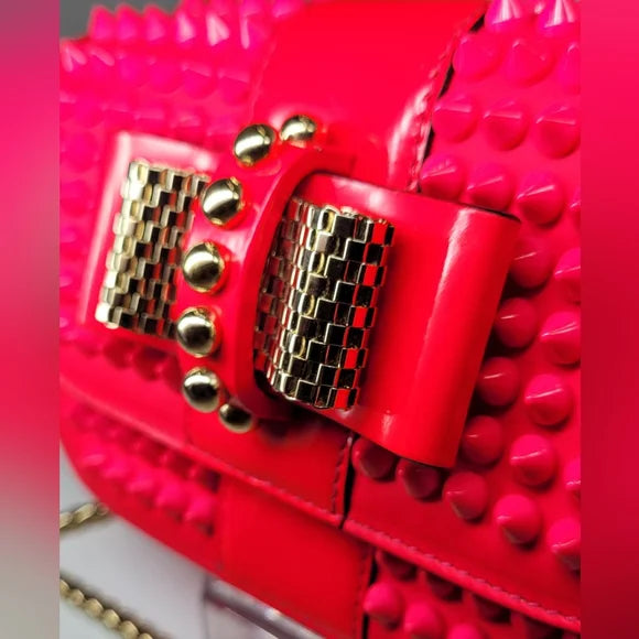 Christian Louboutin Sweet Charity Hot Pink Mini Bow Bag