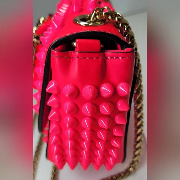 Christian Louboutin Sweet Charity Hot Pink Mini Bow Bag