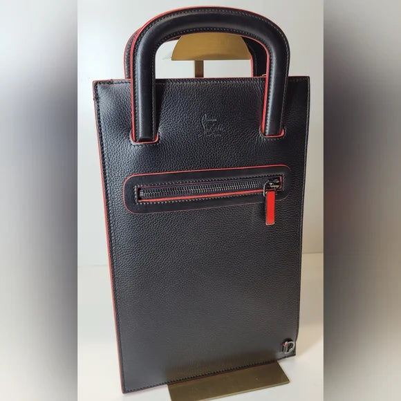 Christian Louboutin Tric Trac 2 Way Black Leather Studded Handbag