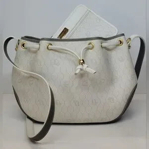 Christian Dior Vintage honeycomb white Bag,2 pieces STUNNING π₯π©·