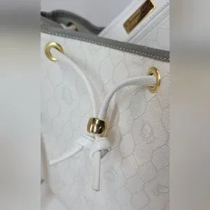 Christian Dior Vintage honeycomb white Bag,2 pieces STUNNING π₯π©·