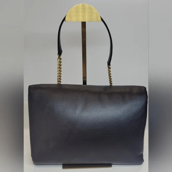 Dolce & Gabbana Devotion Lg Black Padded Calfskin Leather Bag π©·