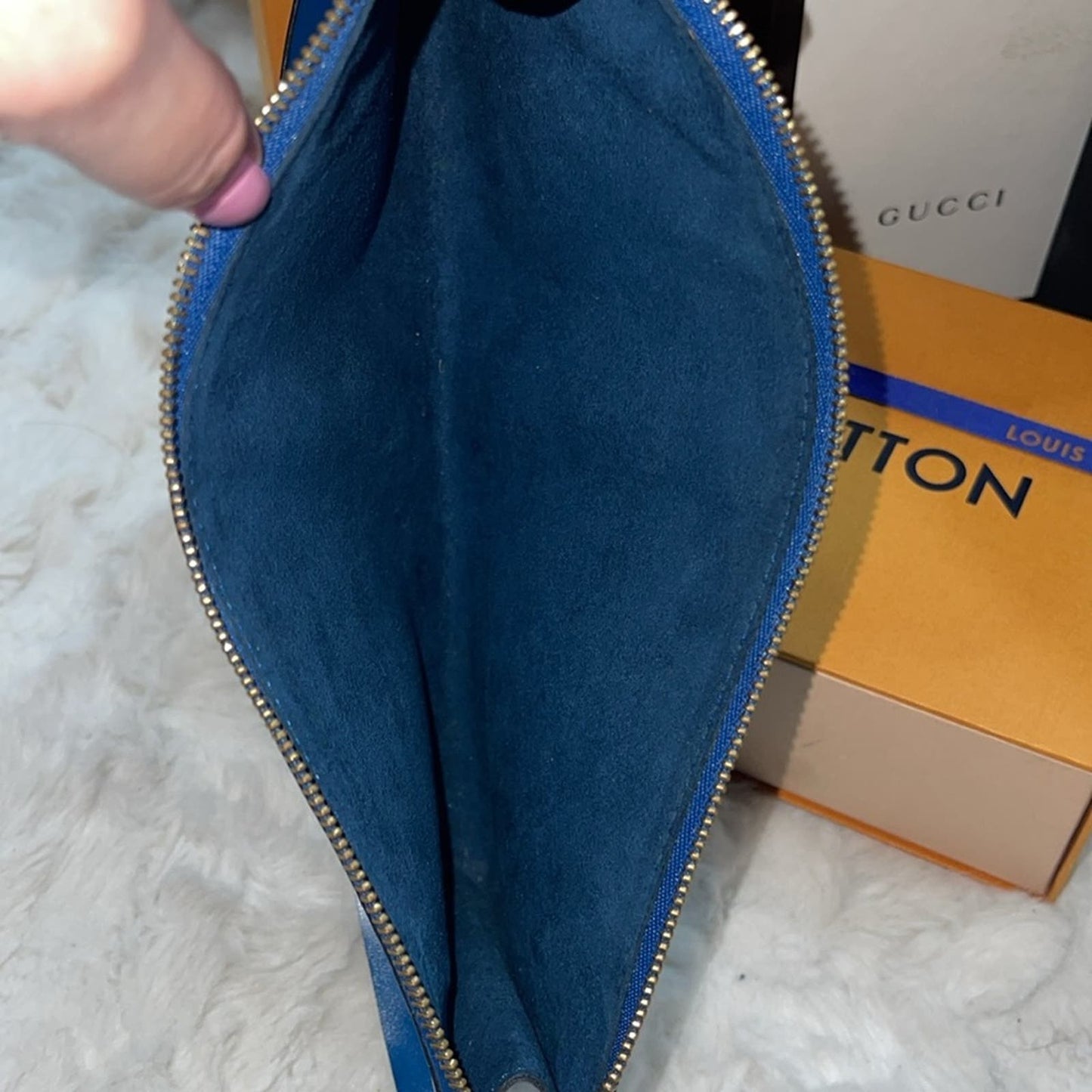 Louis Vuitton Epi wristlet pouchette