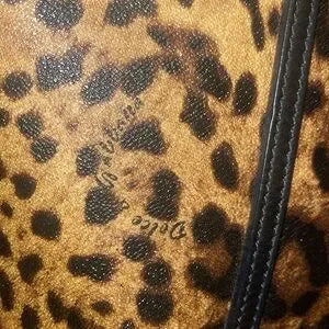 Dolce & Gabbana PVC leather leopard tote with lock & key π₯π©·