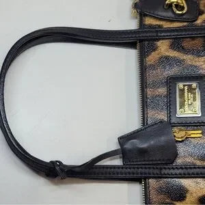 Dolce & Gabbana PVC leather leopard tote with lock & key π₯π©·