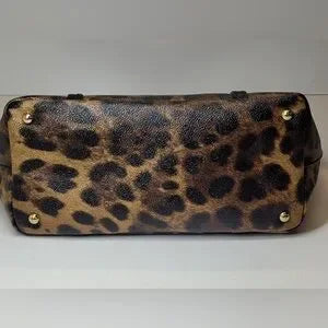 Dolce & Gabbana PVC leather leopard tote with lock & key π₯π©·