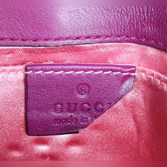Gucci GG Marmont RARE Purple Velvet Crystal Embellished Handbag