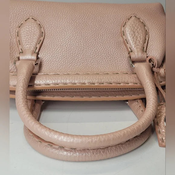 Fendi Mini Selleria Pink Leather Handbag