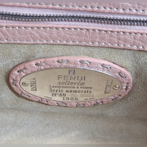 Fendi Mini Selleria Pink Leather Handbag