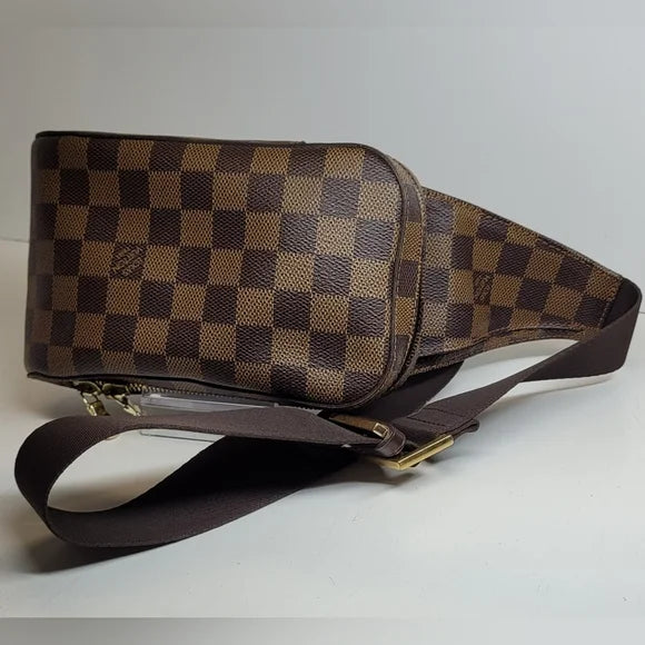 Louis Vuitton Brown Damier Ebene Geronimo Crossbody Bag