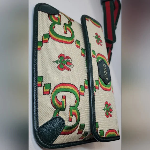 Gucci GG Floral Jaquard 100th Aniversary Belt Bag or crossbody bag