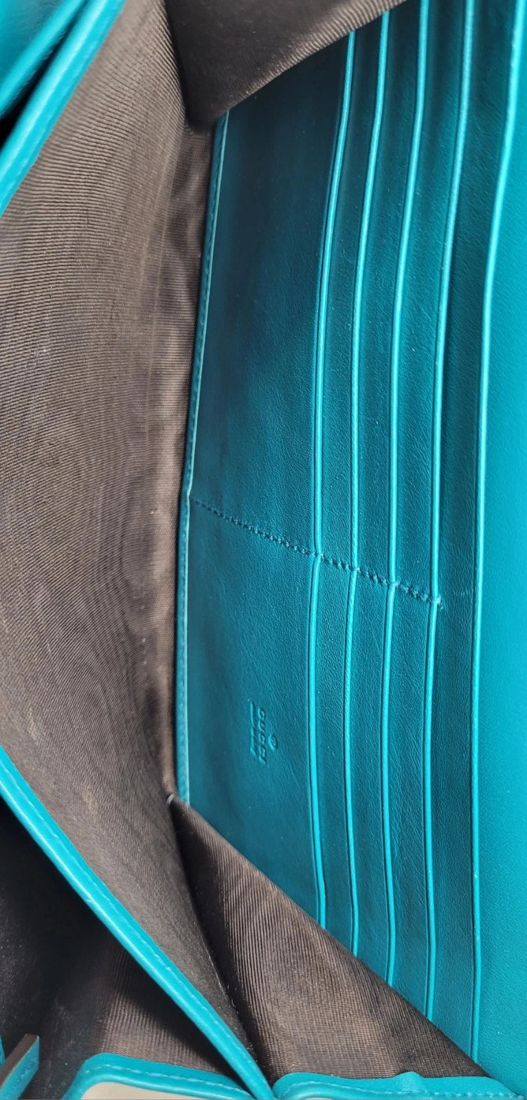 Gucci GG Marmont Matelasse Teal Velvet Crossbody Bag w/ Dustbag