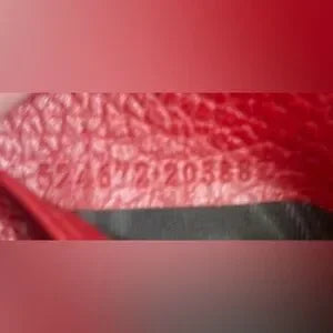Gucci Marmont Red Pebbled Leather Compact Wallet