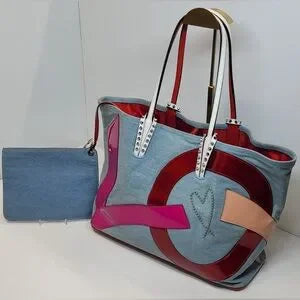 Christian Louboutin Cabata Light blue, DENIM Large 2 piece π₯π₯π₯π©·π©·π©·