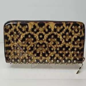 Christian Louboutin Panettone Leopard enamel Wallet