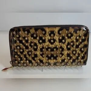 Christian Louboutin Panettone Leopard enamel Wallet