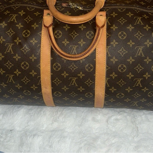 Louis Vuitton Beautiful 55 Keepall luggage/ travel bag