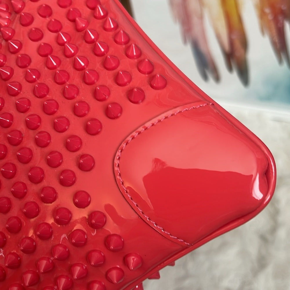 CHRISTIAN LOUBOUTIN large pink/coral crossbody/clutch bag
