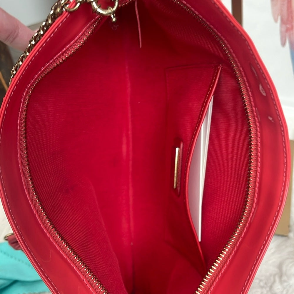 CHRISTIAN LOUBOUTIN large pink/coral crossbody/clutch bag