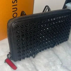 Beautiful Christian Louboutin long zippy spiked wallet