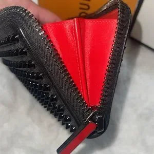 Beautiful Christian Louboutin long zippy spiked wallet