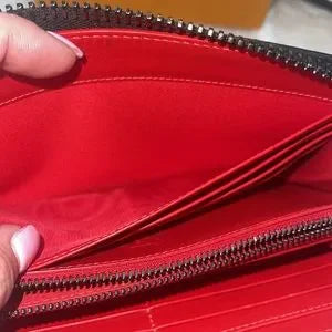 Beautiful Christian Louboutin long zippy spiked wallet