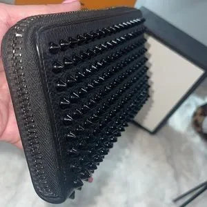 Beautiful Christian Louboutin long zippy spiked wallet