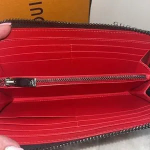 Beautiful Christian Louboutin long zippy spiked wallet