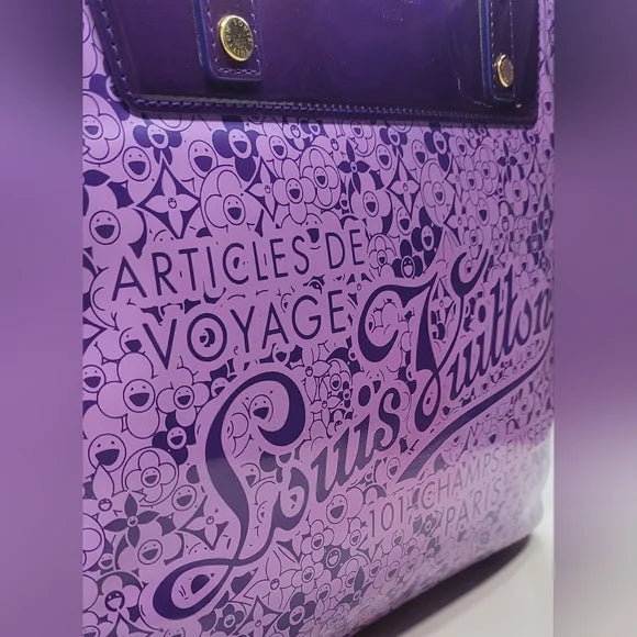 Louis Vuitton Murakami Cosmic Blossom Special Edition Purple Voyage Tote Bag π©·
