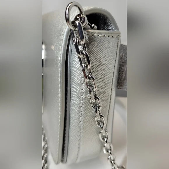 Marc Jacobs Silver snapshot leather Belt Bag or camera bag, 3 way bag