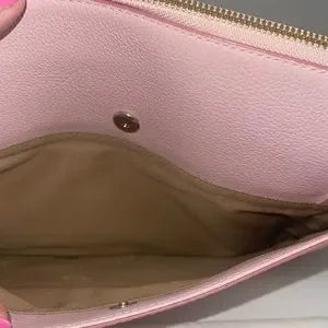NWT MCM pink crossbody bag, dust bag, cards π₯