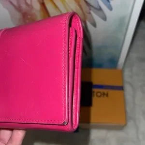YSL pink long large wallet