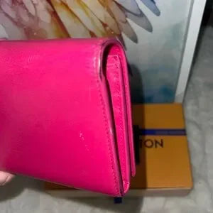 YSL pink long large wallet