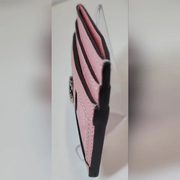 Gucci Pink Ophidia GG Supreme Card Holder