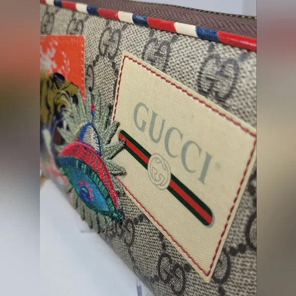 Gucci GG Supreme Courier Limited Edition Long Zippy Wallet