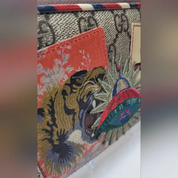 Gucci GG Supreme Courier Limited Edition Long Zippy Wallet