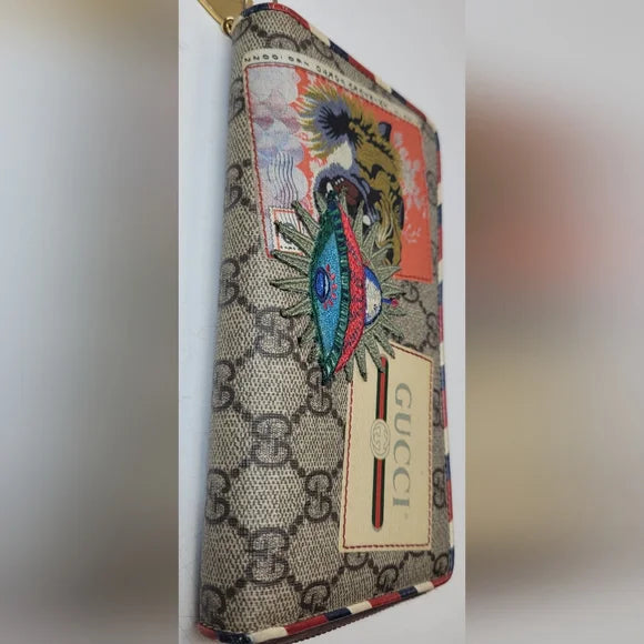 Gucci GG Supreme Courier Limited Edition Long Zippy Wallet